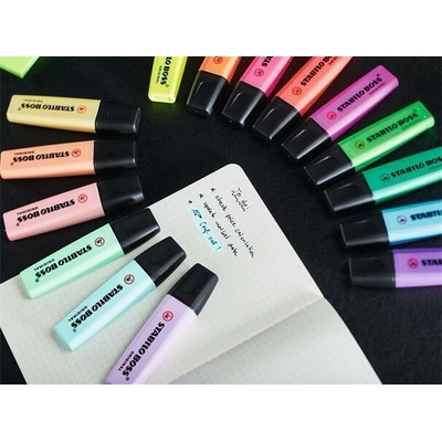 Stabilo 70/45-4 Boss Pastel displej mix pastelových farieb 2-5 mm 45 ks
