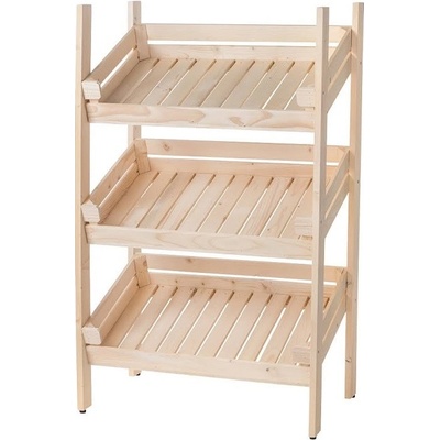 ČistéDrevo Regál drevený r3oz 120 x 74 x 46 cm