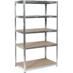 Carmen Метален стелаж Carmen CR-1018 - 180х100х60 см, до 200 кг на рафт - цинк (3580558) - xmall