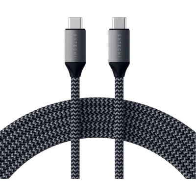 Satechi Кабел Satechi ST-TCC2M, от USB-C(м) към USB-C(м), 2m, 100W, черен (ST-TCC2M / 39524)