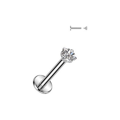 Šperky4U piercing do brady labreta titan hvězda TIT1349-1206