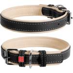 COLLAR Кожен нашийник WAU DOG Soft 57-71 см, 35 мм черно-бежов