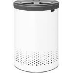 Brabantia Кош за пране Selector 55 l с черен капак бял (304903)
