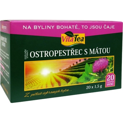Vitaharmony Čaj Ostropestřec s mátou 30 g