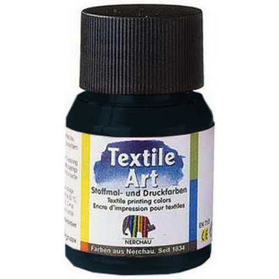 Farba na svetlý textil 59 ml Čierna