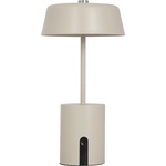 Leitmotiv Бежова метална LED настолна лампа (височина 22, 5 cm) Elemental LED - Leitmotiv (LM2379WG)