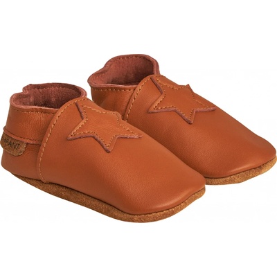 Enfant kožené capačky leather brown