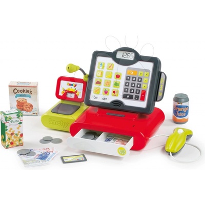 Smoby pokladna se zvukem a váhou 350102 červená – Hledejceny.cz