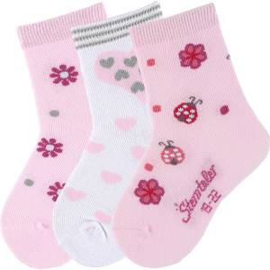 Sterntaler Комплект детски къси чорапи за момиче Sterntaler- 3 чифта - detence - 38,90 лв