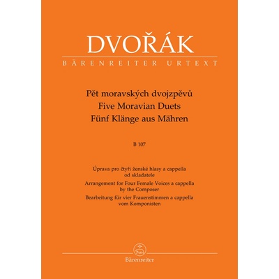 Pět moravských dvojzpěvů B 107 - Antonín Dvořák
