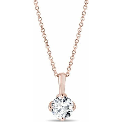 Klenota Náhrdelník z ružového zlata s lab grown diamantom N0833754