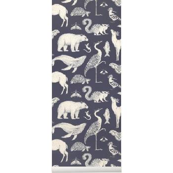 Ferm Living Тапет Katie Scott Animals морскосин (100235403)