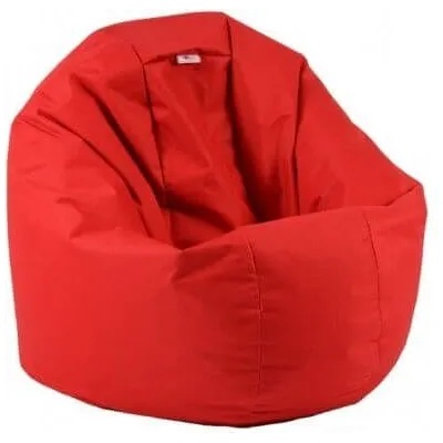 Pufrelax Пуф за деца, 210л. , Relaxo - Panama Red, Водоустойчив, Перящ се калъф, Пълнеж от Полистиролни перли