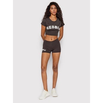 Nebbia šortky s vysokým pasem Classic HERO 582 marron