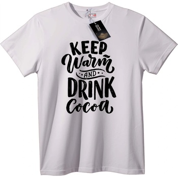 NOONEBRAND Тениска Стой топло и пий какао - 6XL, White