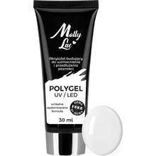 MollyLac Poly gél Hema/di-Hema free White 30 ml