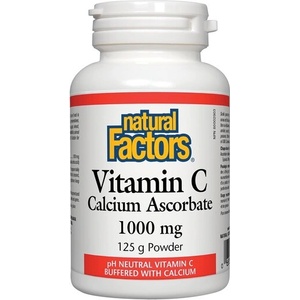 Natural Factors Vitamin C / Витамин С (калциев аскорбат) 1000 mg х 125 g пудра/ 250 дози Natural Factors (1370 NF)