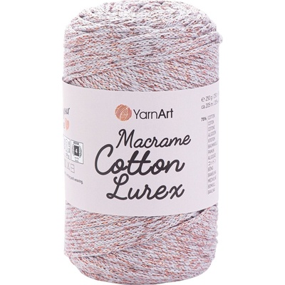 YARNART Macrame Cotton Lurex 2 mm 205 m 727 юта (Macrame Cotton Lurex 727)