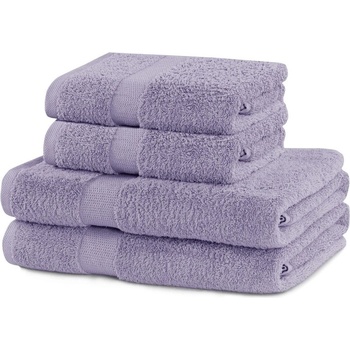 Restilo Памучни хавлии и кърпи за баня в комплект от 4 бр. от тери лавандула Marina - DecoKing (120011260)