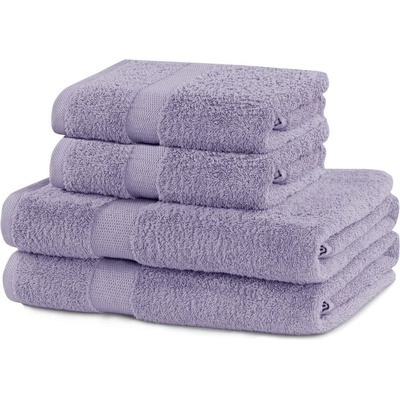 Restilo Памучни хавлии и кърпи за баня в комплект от 4 бр. от тери лавандула Marina - DecoKing (120011260)