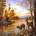 Norimpex - Puzzle Diamant painting: Deer in the lake 30x40cm - 1 - 39 piese