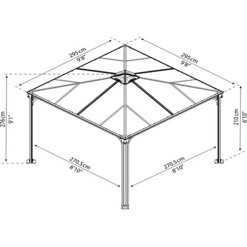 Image 1 of Palram Canopia Palermo 3000 (702425)