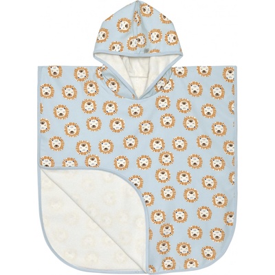 LÄSSIG Beach Poncho Lion Powder Blue