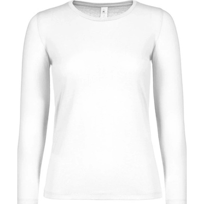 B&C Tričko B&C E150 LSL dámské dlouhý rukáv COT 01006T00101 Bílá