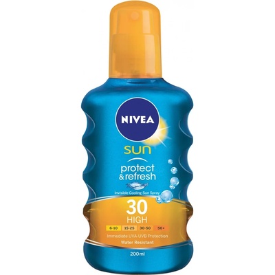 Nivea Sun Protect & Refresh Слънцезащитен спрей SPF 30 200 мл