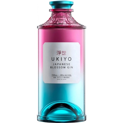 Ukiyo Japanese Blossom Gin 40% 0,7 l (čistá fľaša)