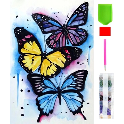 RealG RC-K-148 diamantové malování sada 5D 20 x 30 cm motýli