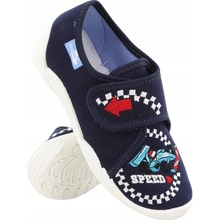 Ren But detské papuče na suchý zips modré