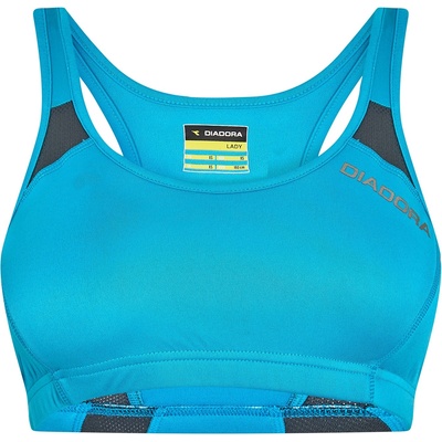 Diadora Women's L. Top Team Performance Gym Top - Blue Fluo