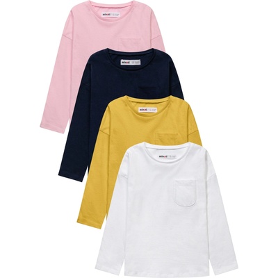 MINOTI Тениска жълто, сиво, розово, черно, размер 110-116