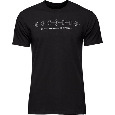 Black Diamond pánske tričko Bd Icon Full Moon Ss Tee čierne