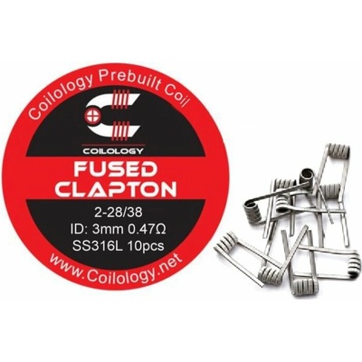 Coilology predmotané špirálky Fused Clapton SS316 0,47ohm