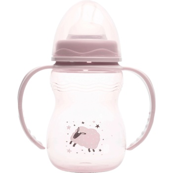 Lorelli Бебешко шише с дръжки Lorelli My Friend - 250 ml, Mellow Rose (10200320005)