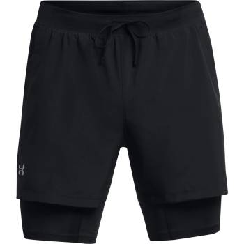 Under Armour Мъжки къси панталони Under Armour UA Launch Mens 2-in-1 5in Shorts - Black
