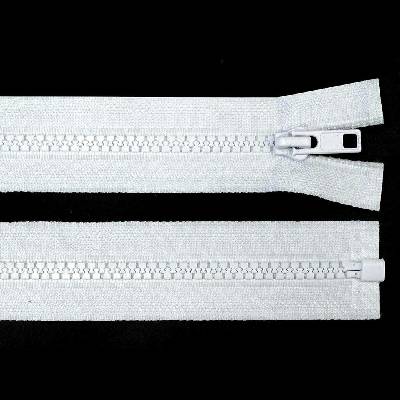 Pro Háčkování Kostěný zip No 5 délka 60 cm bílý