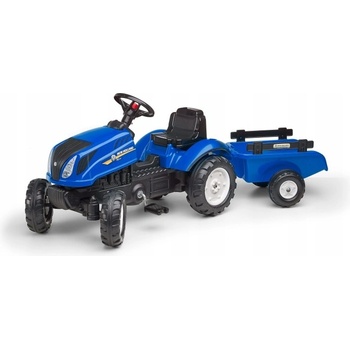 Falk FALK Šlapací traktor New Holland T6 s vlečkou modrý FA-3080AB