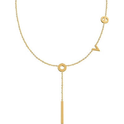 Ornamenti Pozlacený with love gold ORT300018