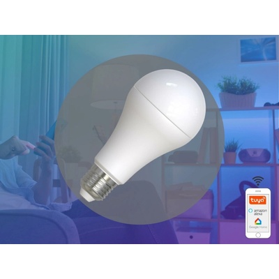 NEDES LED RGBW Stmievateľná žiarovka A60 E27/15W/230V 2700-6500K Wi-Fi Tuya ND4082