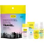 Yellow Discover. Love. Travel. Set комплект за пътуване За коса 4 бр