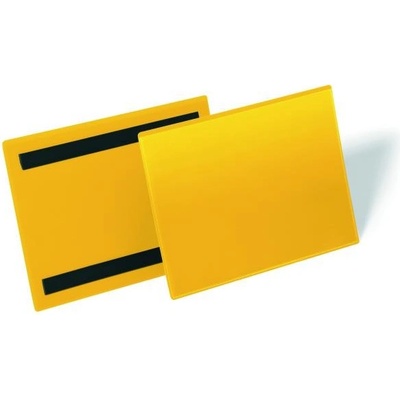 DURABLE Magnetické vrecko na dokumenty 210x148mm na šírku 50ks žlté