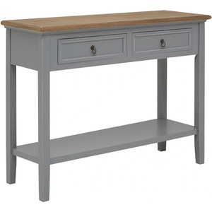 Premier Housewares Сива конзолна маса от масивна Пауловния 34, 5x99 cm Henley - Premier Housewares (2405507)