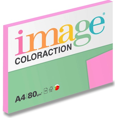Image Coloraction barevný papír A4 80 g 100 listů reflexní růžový