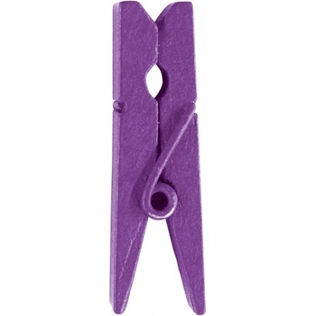 Image 1 of Santex Дървени щипки едноцветни 24 бр. ЦВЯТ: Лилав