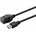 VivoLink Pro Keystone Black USB3.0 A-Female to USB3.0 A-Male