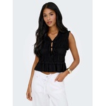ONLY Потник onlgoa s/s linen bl frill top cc pnt (153636934910193)