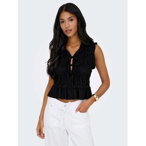 ONLY Потник onlgoa s/s linen bl frill top cc pnt (153636934910193)